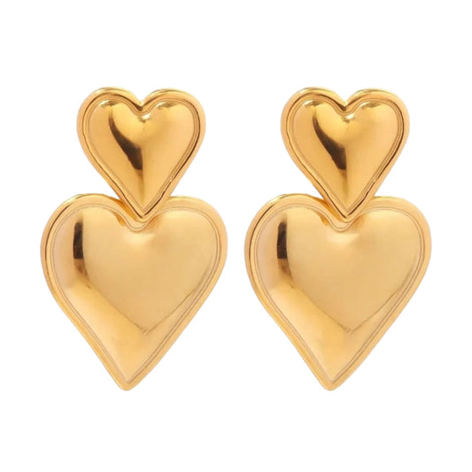 LOVE DROP EARRINGS - Gold