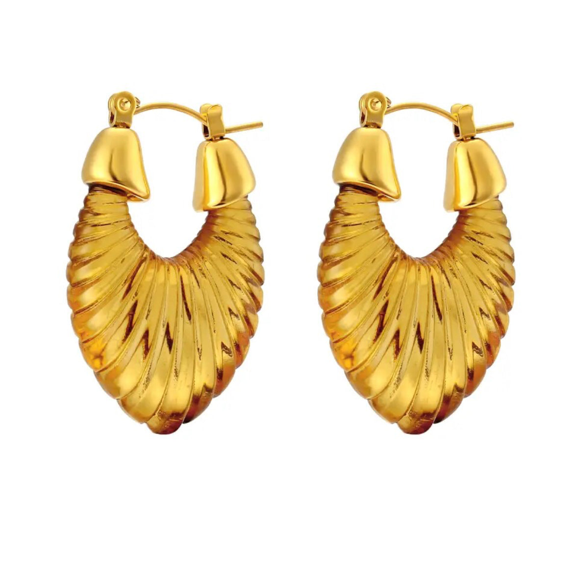 ELOISE EARRINGS - Brown