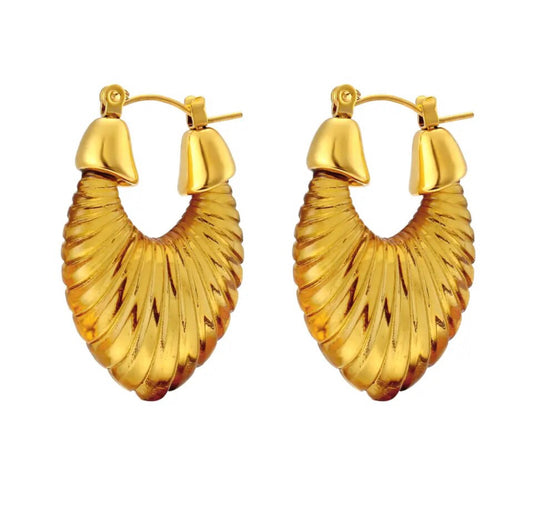 ELOISE EARRINGS - Brown