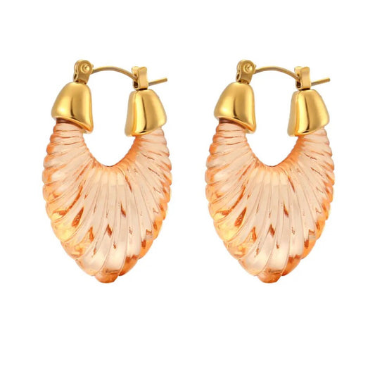 ELOISE EARRINGS - Orange