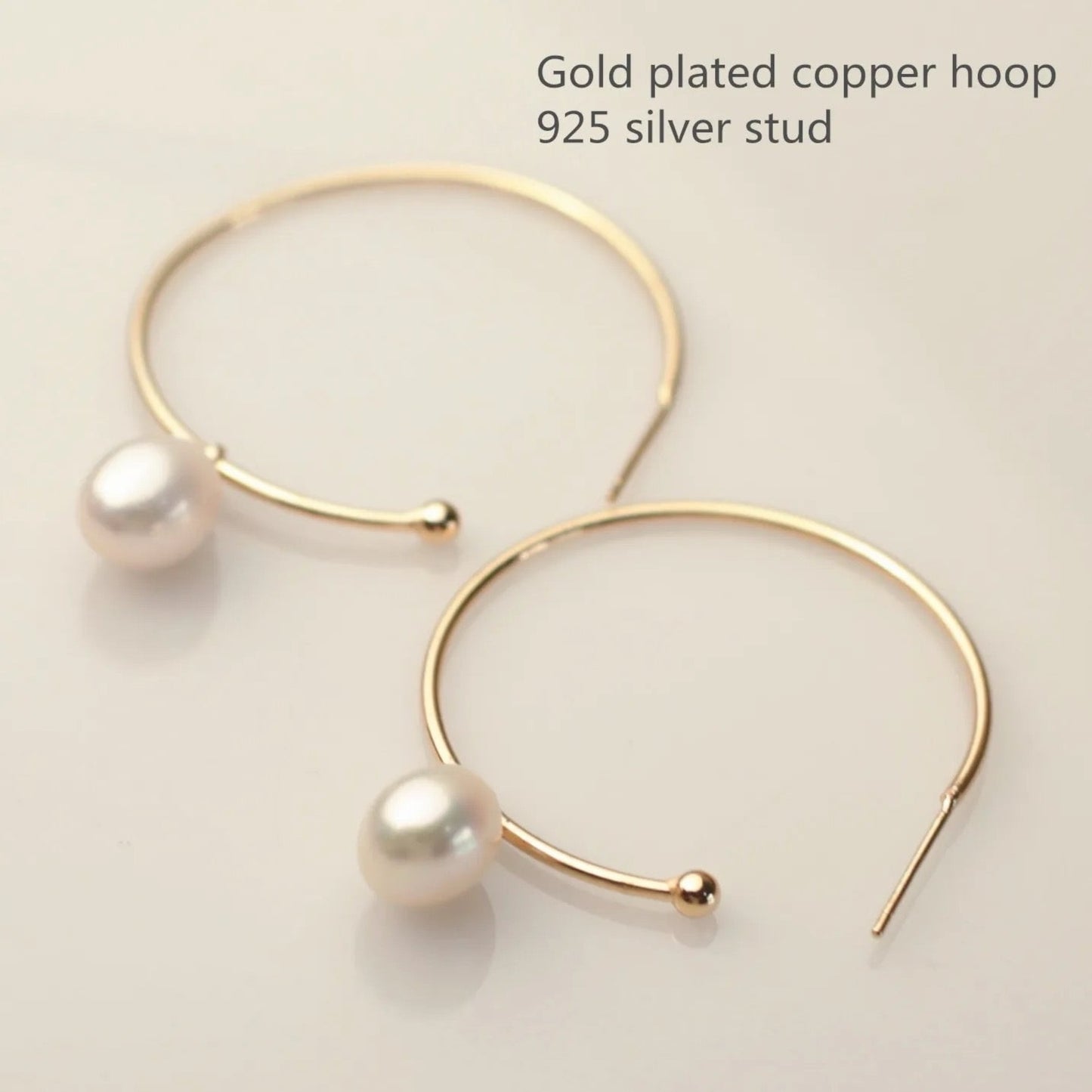 IMELDA PEARL HOOPS