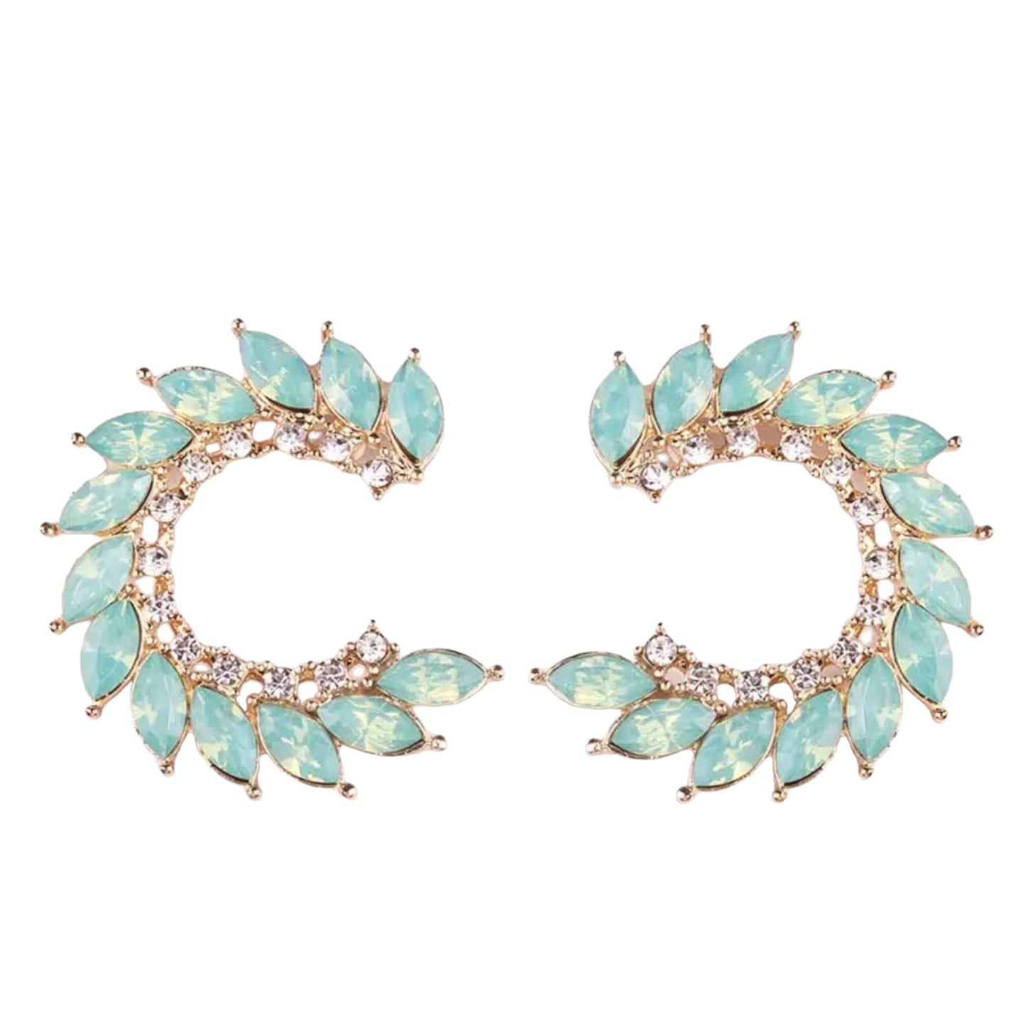 KIRSTY EARRINGS - Opal Blue