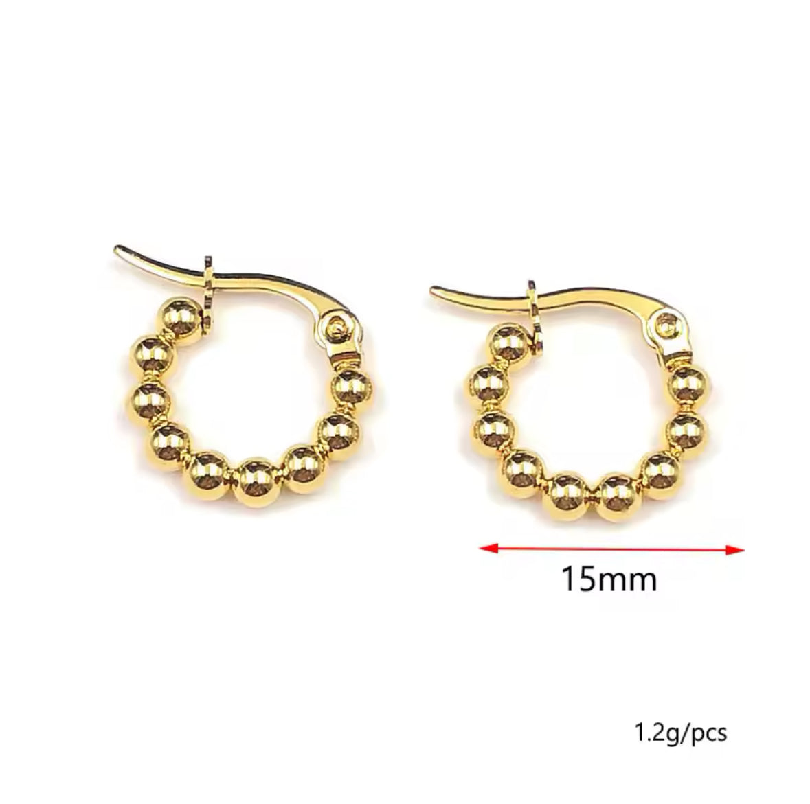 RYLEE Huggie Earrings - 15mm