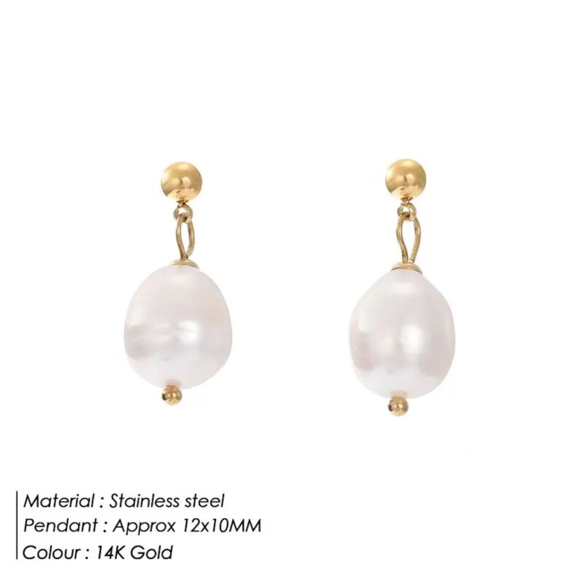 TILLY Pearl Drop Studs