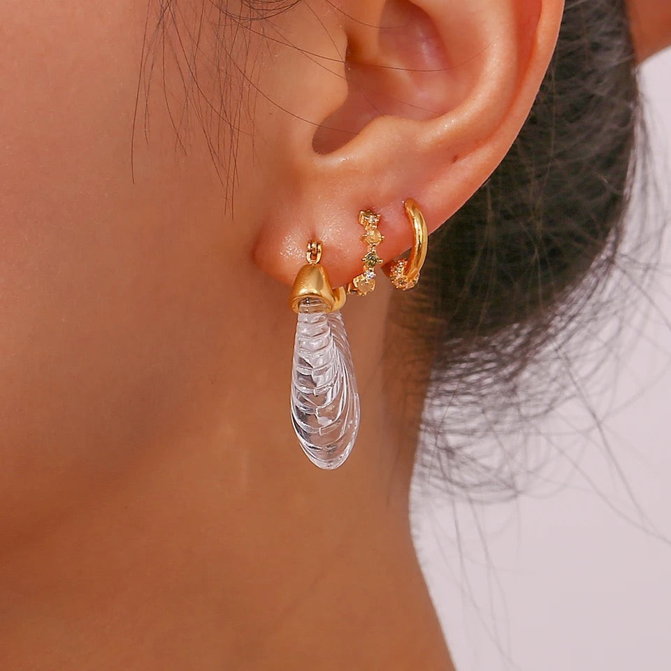 ELOISE EARRINGS - Clear