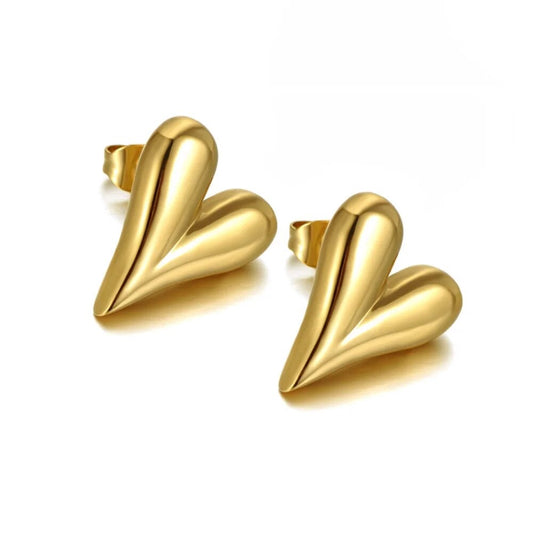 HEART STUDS - Gold