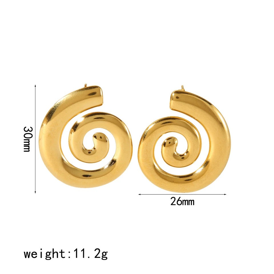 ELIZA Swirl Earrings