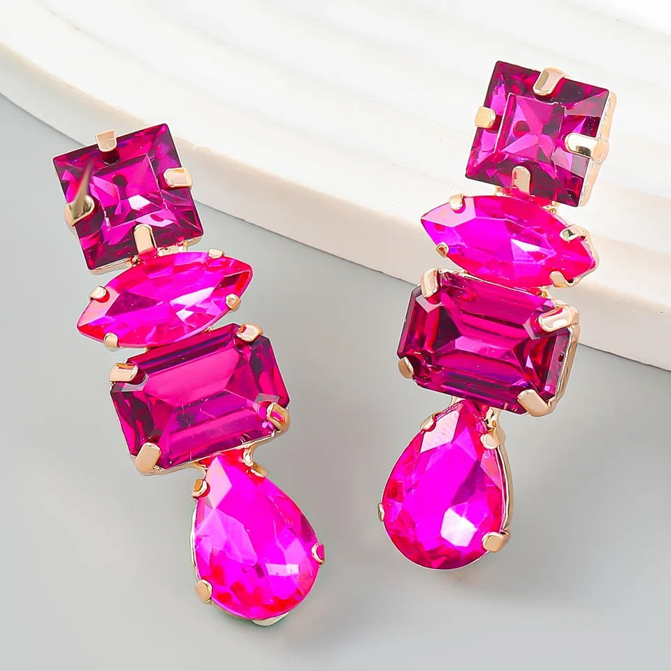 CASSANDRA EARRINGS - Pink