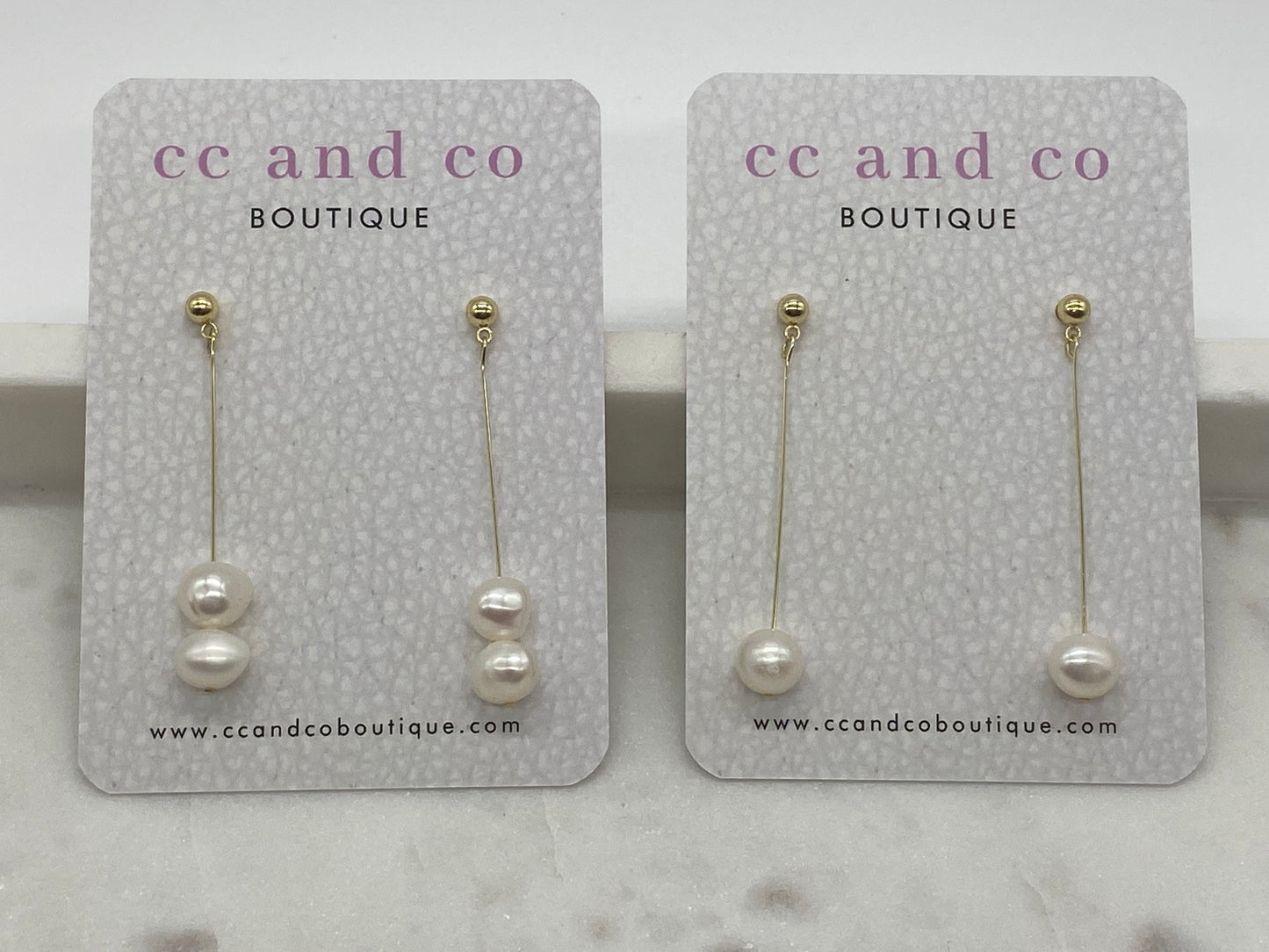 ARIEL EARRINGS - Duo pearls