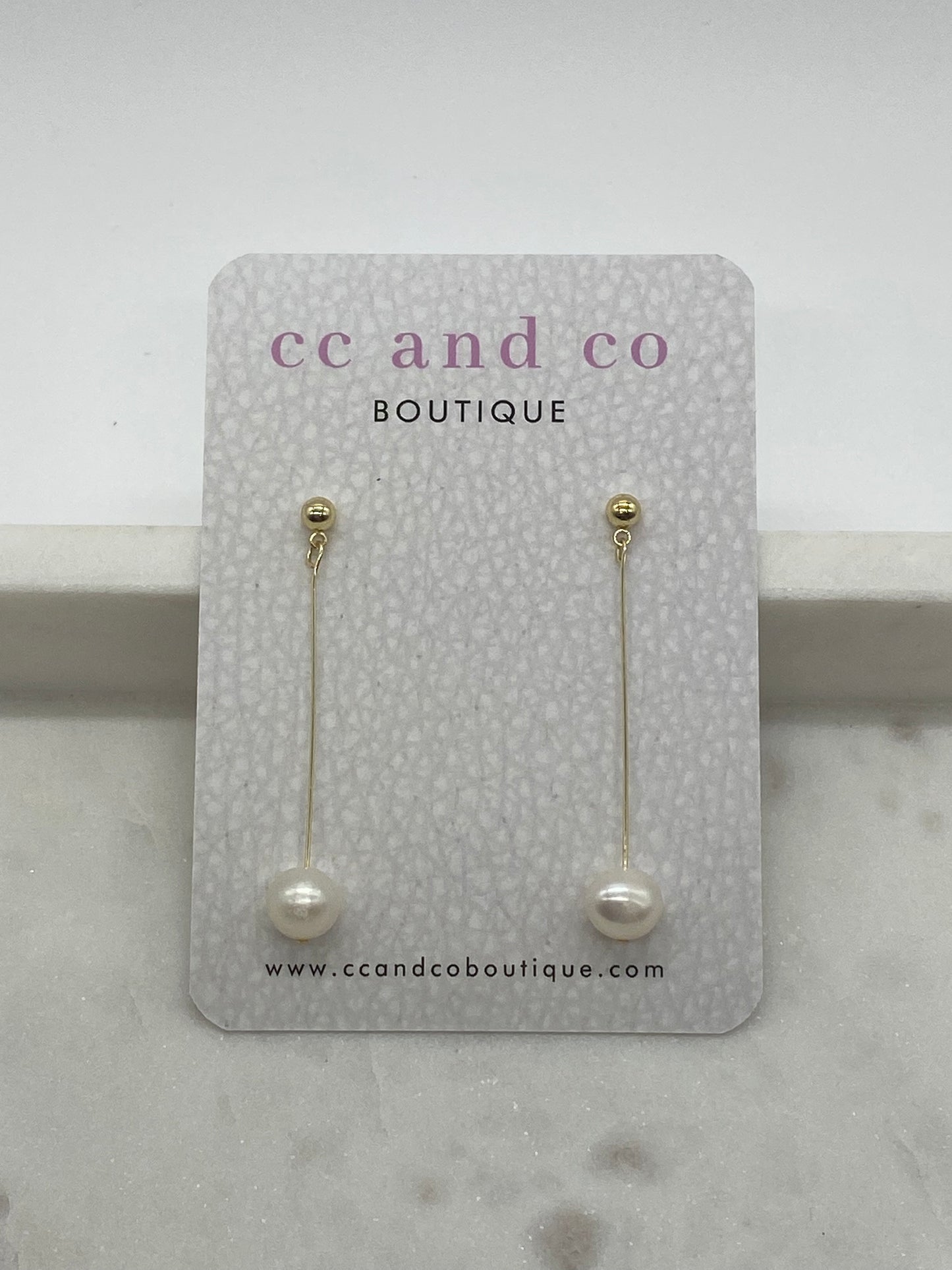 ARIEL EARRINGS - single pearls