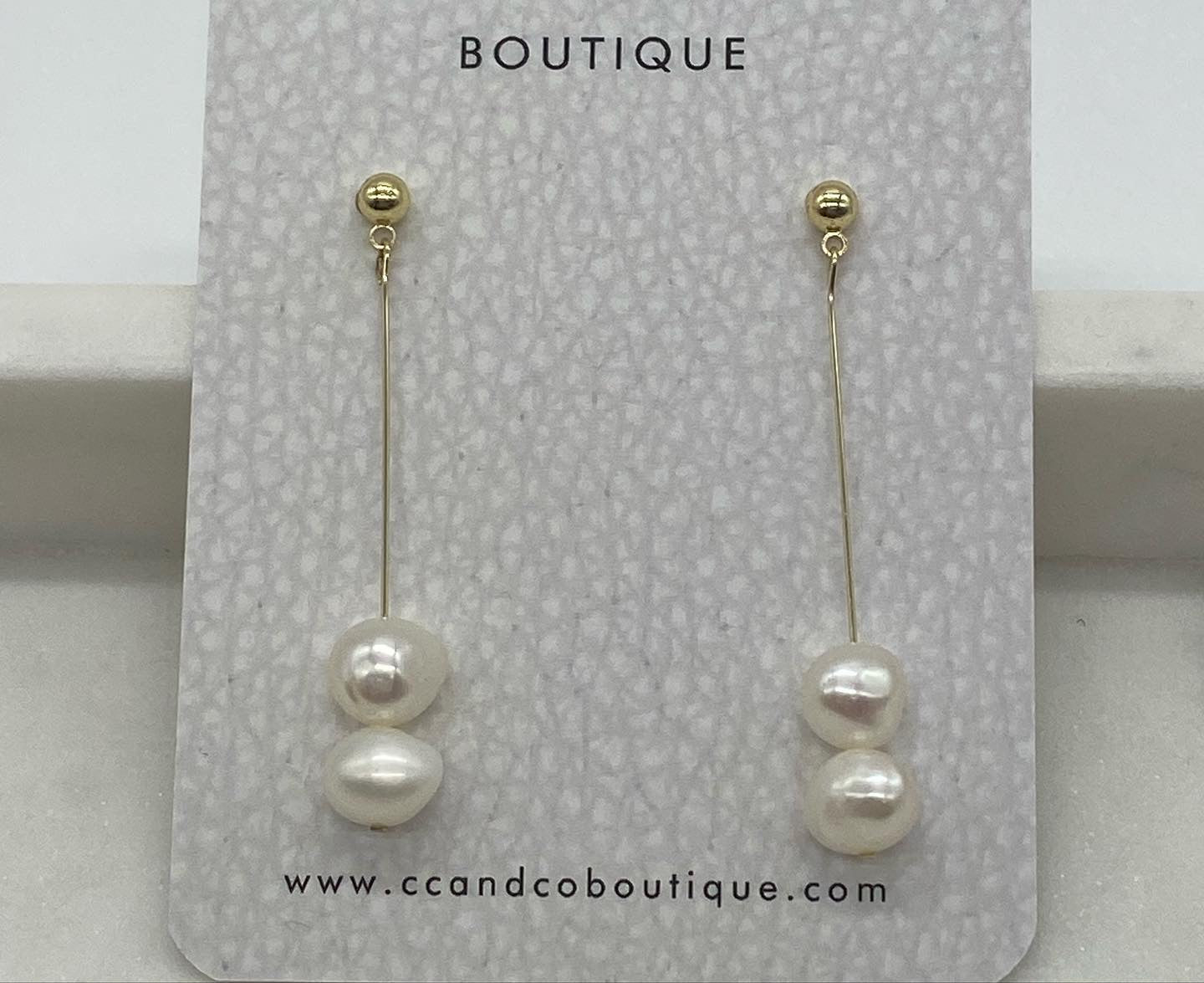 ARIEL EARRINGS - Duo pearls